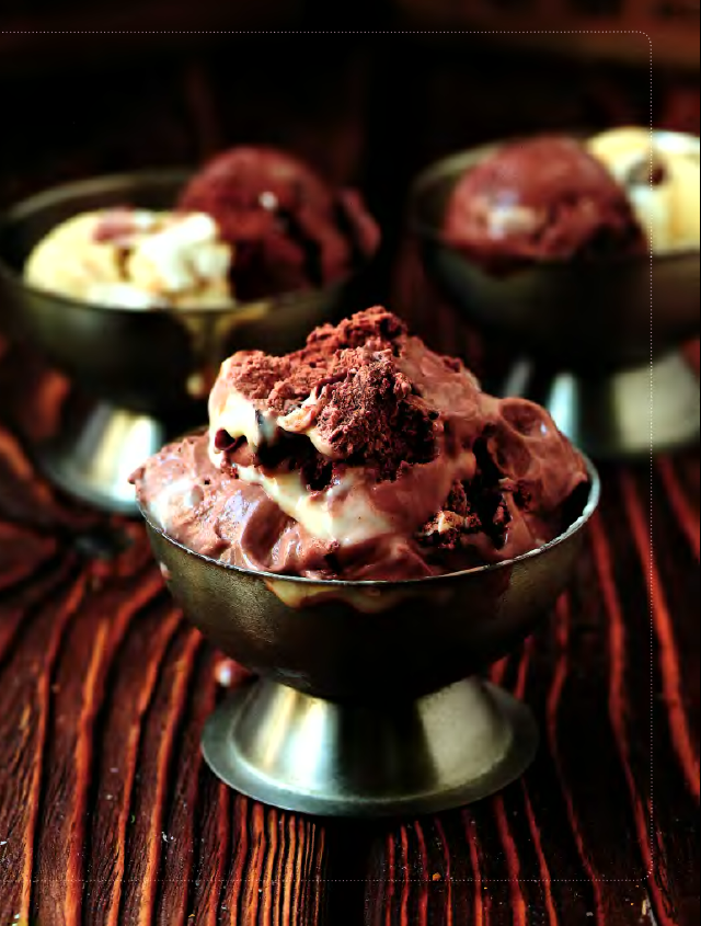 Шоколадное мороженое с карри